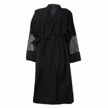 Kimono de moda para peluquero, bata de corte de pelo, delantal de salón, impermeable, antiestático, 80cm x 120cm 2024 - compra barato