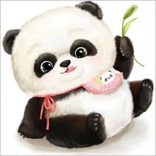 Lindo Panda 60x60cm taladro completo 3D DIY diamante bordado punto de cruz moda mosaico de diamantes imágenes Rhinestones cuentas cuadradas 2024 - compra barato