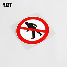 YJZT 13CM*13CM Funny Prohibition Of Pace High-quality PVC Car Sticker Decal Graphical Accessories 13-0188 2024 - buy cheap