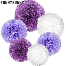 FUNNYBUNNY 15cm 6inch DIY Decorative Tissue Paper Pom-poms Flowers Ball Perfect for Party Wedding Home Outdoor Decoration 2024 - buy cheap