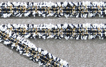 30yards Craft White with Gold Black Thread Braied Trimming Decorated Ribbon Trim For Dress Wedding Clothes Decoration t273 2024 - buy cheap