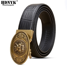 Luxury Dragon Design Belt Genuine Leather Belts for Men Fashion Automatic Buckle High Quality Dragon Buckle Vintage Waistband 2024 - buy cheap