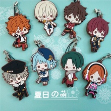 Ensemble Stars Anime Idol High School Game Team Trickstar Bean Eye Ver Rubber Keychain 2024 - buy cheap