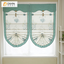 DIHIN-cortinas romanas hechas a medida para el hogar, persianas romanas para sala de estar, Pastoral Floral 2024 - compra barato