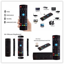 2,4G de aire FMouse MX3 inalámbrico de Control remoto inalámbrico teclado Qwerty para Smart TV caja de TV T95Z Plus/X96 Mini proyector actualizado 2024 - compra barato