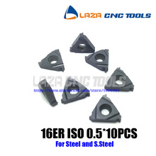 16ER ISO0.5 Carbide Threading Inserts, External Threading Blade,Indexable Inserts for Threaded Holder SER****16 cutting sheet 2024 - buy cheap