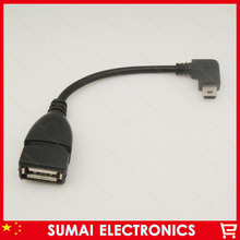 30pcs T Port OTG Cable 90 Degree Elbow OTG Cable Mini USB To USB Female Port Free Shipping 2024 - buy cheap