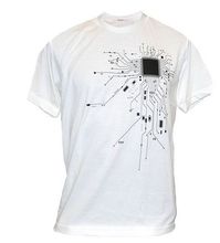 Camiseta masculina para computador cpu core, camiseta de algodão de manga curta 2024 - compre barato