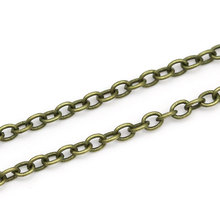 DoreenBeads Iron Antique Bronze chains 2mm x 1.5mm, 2 M Hot new 2024 - buy cheap