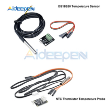 Kit de Sensor de temperatura DS18B20, Cable de Sensor de temperatura impermeable/termistor NTC, sonda de temperatura para Adruino 2024 - compra barato