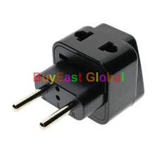2 IN 1 - EU Europlug Electrical Plug Adapter Multi Outlet AC100~250V 10A Black Color 2024 - buy cheap