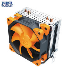 PCcooler CPU cooler 2 heatpipes 4pin 8cm PWM quiet fan computer PC AMD Intel 775 1151 1150 1155 1156 cpu cooling radiator fan 2024 - buy cheap