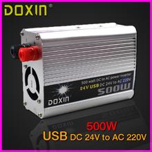 DC 24V to AC 220V Car Battery Charger 500W  USB Household Car Power Inverter Converter Car Power Supply ST-N022 2024 - buy cheap