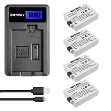 4Pack 1500mAh LP-E5 LP E5 LPE5 Batteries& LCD USB Chargerfor Canon EOS 450D 500D 1000D Digital KISS X2 X3 F Rebel XS T1i XSi 2024 - buy cheap