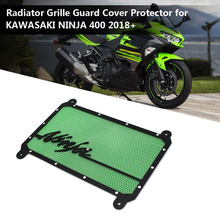Jmcrider novo acessórios para motocicleta, grade de radiador protetor de cobertura para kawasaki ninja400 ninja 400 ex400g 2018 2019 2024 - compre barato