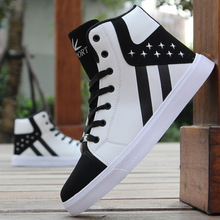 Men's Casual Skateboarding Shoes High Top Sneakers Sports Shoes Breathable Hip Hop Walking Shoes Street Shoes 2024 - buy cheap