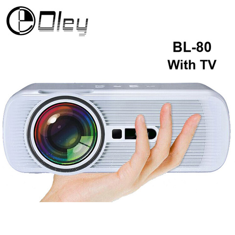 BL-80 Android Wi-Fi HD Мультимедиа светодиодный проектор AV/HDMI/ATV/USB 1800 люмен Видеоигры ТВ Проектор для домашнего кинотеатра proyector 2022 - купить недорого