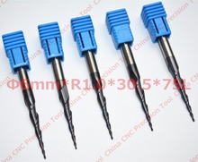 Free shipping-5PCS,6mm*R1.0*30.5*75,wood milling cutter,CNC solid carbide end mill,tungsten router bit,woodworking relief cutter 2024 - buy cheap