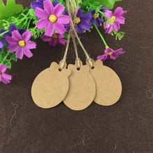 200Pcs/Lot Bomb Strawberry Shape Kraft Paper Hang Tags For Flower Bouquet Packing Price Cardboard Tags Label With Hemp Strings 2024 - buy cheap