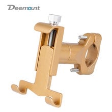 Deemount HLD-220 robusto bicicleta de teléfono para motocicleta soporte manillar Rack 360D rotación GPS soporte de E-bicicleta Scooter soporte 2024 - compra barato