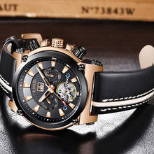 LIGE NOVO relógio máquinas automáticas dos homens top fashion da marca sport watch tourbillon aço inoxidável relógio de quartzo Relogio masculino 2024 - compre barato