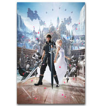 Hot Anime Game XV Noctis Luna FFXV Fantasy-Silk Art Poster Wall Sticker Decoration Gift 2024 - buy cheap