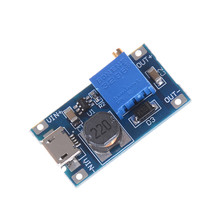 1 pces boost step-up placa saída máxima 28 v 2a mt3608 DC-DC step up conversor impulsionador módulo de fonte de alimentação para arduino 2024 - compre barato