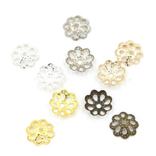 100pcs/lot 2 Sizes Jewelry Findings Dotted Flower Spacer Bead Caps Beads DIY Accessories for Necklace Bracelet Earrings Making 2024 - buy cheap