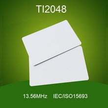 200 piezas 13,56 MHz HF TI2048 Tarjeta blanca ISO15693 tarjeta inteligente 2048 Bits tarjeta IC sin contacto 2024 - compra barato