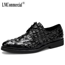 Mens Business Genuine Leather Shoes Large Size Suit Shoes Winter all-match cowhide spring autumn High Quality Lace-Up fashion 2024 - buy cheap