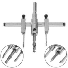 Регулируемый 30-130 мм металлический деревянный круг отверстие пилы сверло резак набор DIY инструмент 2024 - купить недорого