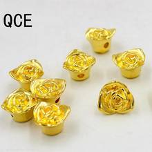 New 12mm Color Gold Resin ABS Imitation Pearls Three Flap Flower Designed Flat Back Cabochon Pearls For DIY Decoration 2024 - buy cheap