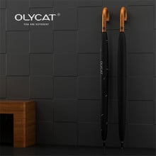 Olycat-paraguas grande y largo para hombre y mujer, sombrilla gruesa de estilo japonés con mango de madera, 8K, a prueba de viento y lluvia, 120cm, Anti UV 2024 - compra barato
