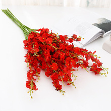 Orquídea de seda Artificial para decoración del hogar, flores secas de gran tamaño, 1 unidad, para boda, navidad 2024 - compra barato