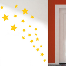 21pcs/set Stars Wall Sticker Kids Room Decor Multi-size Shiny Stars Wall Decals DIY Stars Pattern Wall Poster Vinyl Mural AZ421 2024 - buy cheap