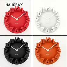 4 Colors Round Wall Clock Fashion Modern Art Decorative Home Watch Bell Excellent 3D Home Decor Best Price Free Shipping 0603 2024 - buy cheap