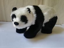 plastic&furs panda about 16x8x9cm model prop.home decoration Xmas gift b0577 2024 - buy cheap