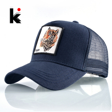 Fashion Baseball Cap Tiger Embroidery Patch Snapback Hats For Men Women Breathable Mesh Trucker Bone Unisex Hip Hop Casquette 2024 - buy cheap