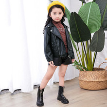 ARLONEET girl motorcycle leather jacket Kid Baby Good quality fashion Outwear Leather Coat Short Jacket Windproof g0509 2024 - compre barato