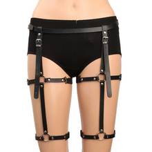 Harajuku Punk Style PU Leather Harness Leg Ring Waist Chain Belts Gothic Body Jewelry Suspender Belt 2024 - buy cheap