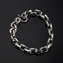 Europe, America, Japan, South Korea, Thai silver, personality, wild and simple, men's and women's bracelet wholesale. 2024 - buy cheap