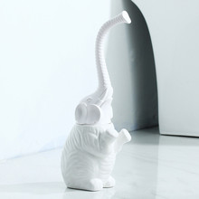 Soft hair toilet toilet brush set ceramic base plastic handle elephant shape bathroom supplies  lo811436 2024 - buy cheap