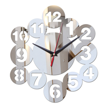 top fashion new wall clock clocks acrylic horloge clock modern design home decoration mirror stickers  quartz multi-slice set 2024 - buy cheap