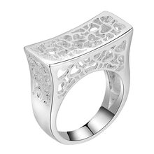 arabesquitc shiny hollow  Silver plated ring, silver fashion jewelry ring For Women&Men , /UBCBYDHJ QJZQCYJB 2024 - buy cheap