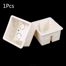 86X86 PVC Junction Box Wall Mount Cassette For Switch Socket Base Switch Bottom Box Electrical Box Accessories 2024 - compre barato