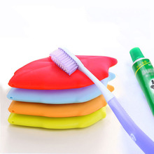 Soporte plegable para cepillo de dientes de viaje, accesorio creativo de silicona para almacenamiento al aire libre, accesorios de baño 2024 - compra barato