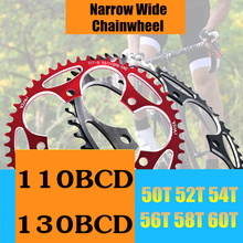 VXM Road Bicylcle Narrow Wide Chainring 110BCD 130BCD Crank 50T 52T 54T 56T 58T 60T 7075 Aluminum Alloy Ultralight Chainwheel 2024 - buy cheap