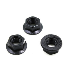 M2 M3 M4 M5 M6 M8 M10 M12 Carbon steel Hex Flange nut Non-slip Locking nuts screw cap Black Zinc 2024 - buy cheap