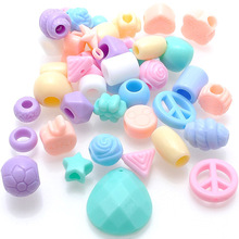 100g Mixed Shape/color Beads,acrylic Beads,round/cube/star/flower/peace Symbol Beads For Jewelry Making 2024 - buy cheap