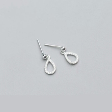 100% 925 Sterling Silver Sparkling CZ Cutout Waterdrop Drop Earrings for Women Wedding Party S925 Jewelry E9184 2024 - buy cheap